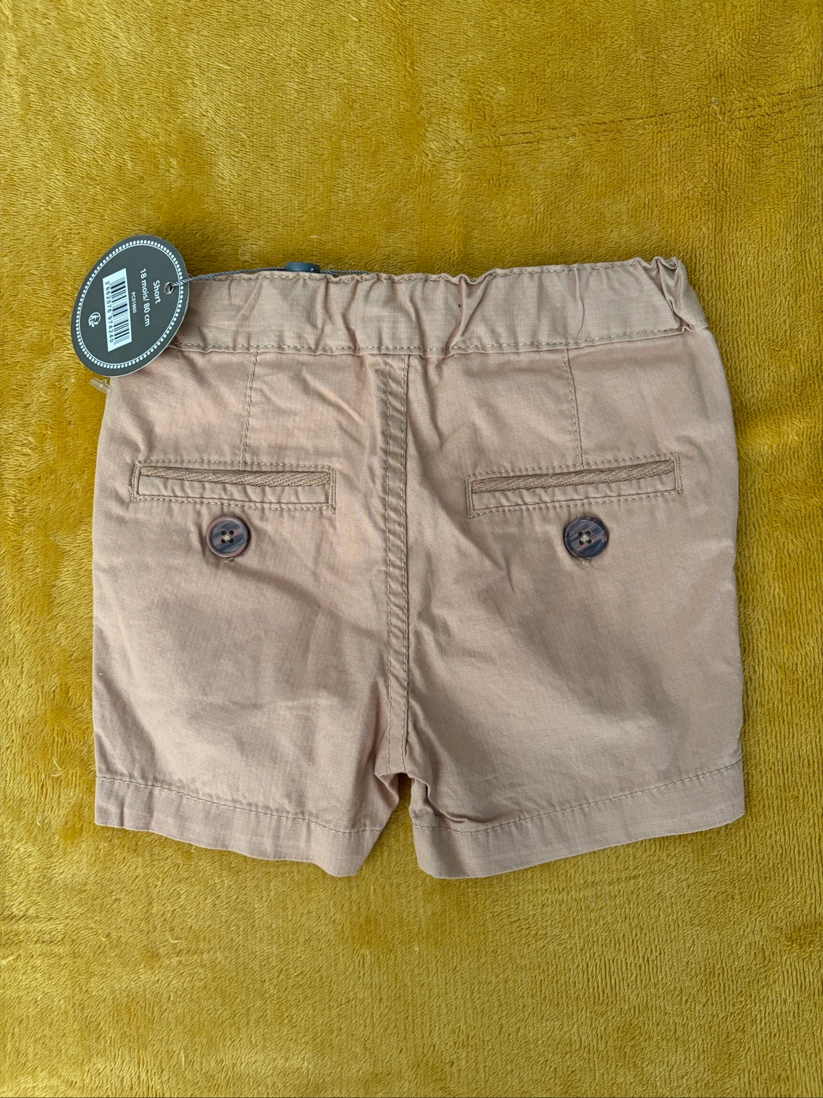 Short bébé garçon beige – photo 2
